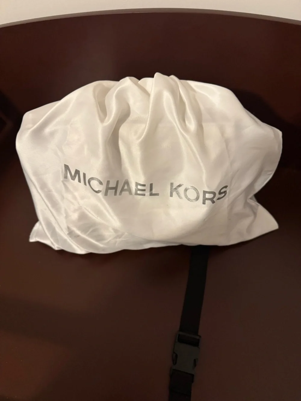 Michael Kors Gold and Brown Logo Satchel - Picture 1 of 7